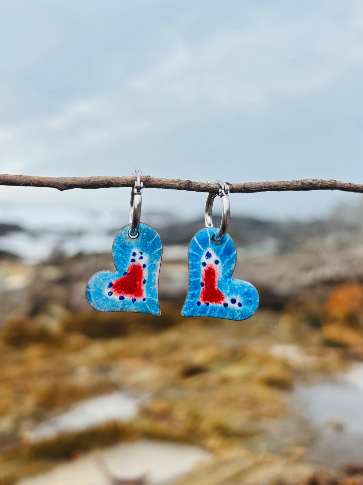 Aros Corazón Marino
