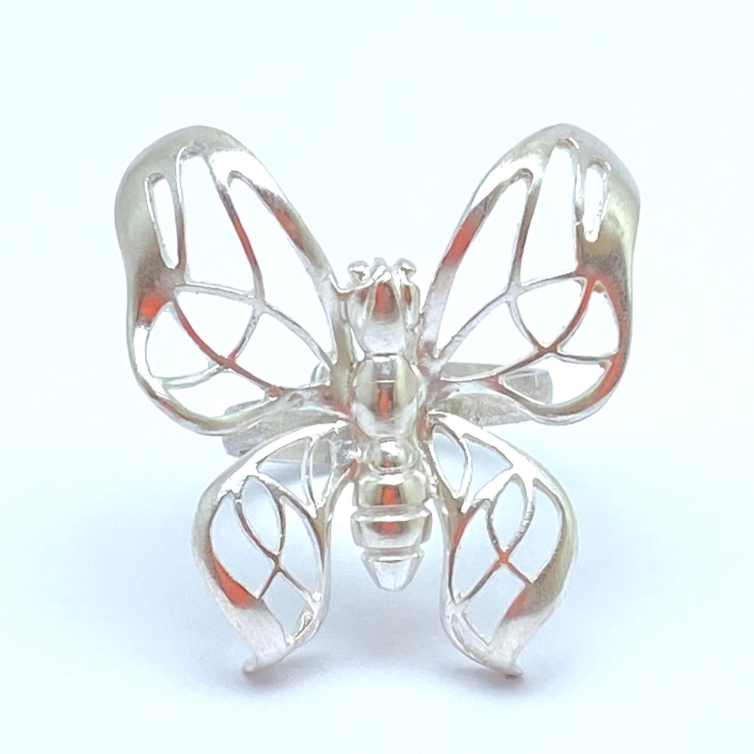 Anillo "Silver Butterflies" – Colección Naturaleza