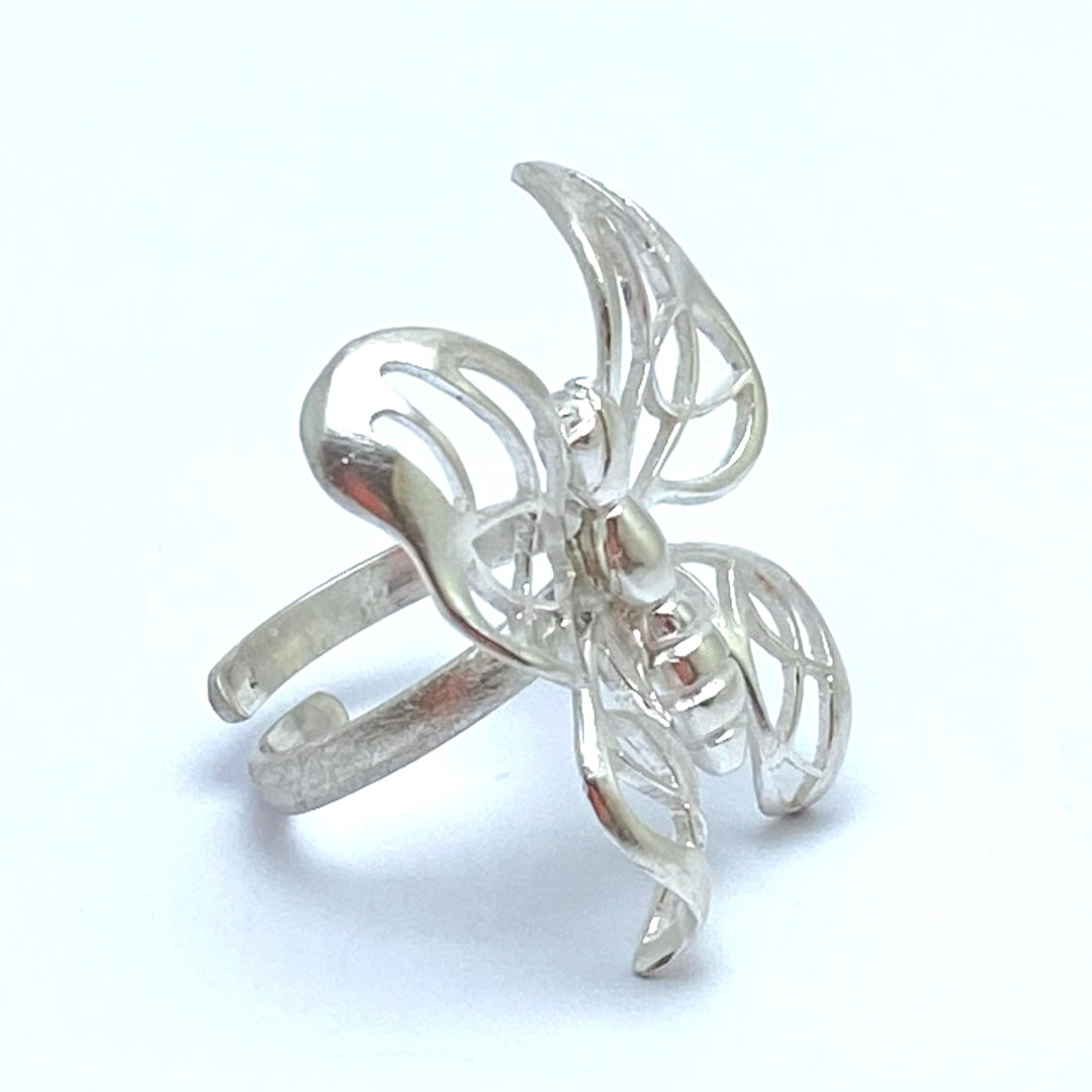 Anillo "Silver Butterflies" – Colección Naturaleza