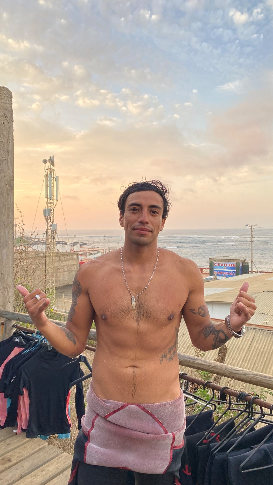 Colgante Tabla de Surf en Plata 980