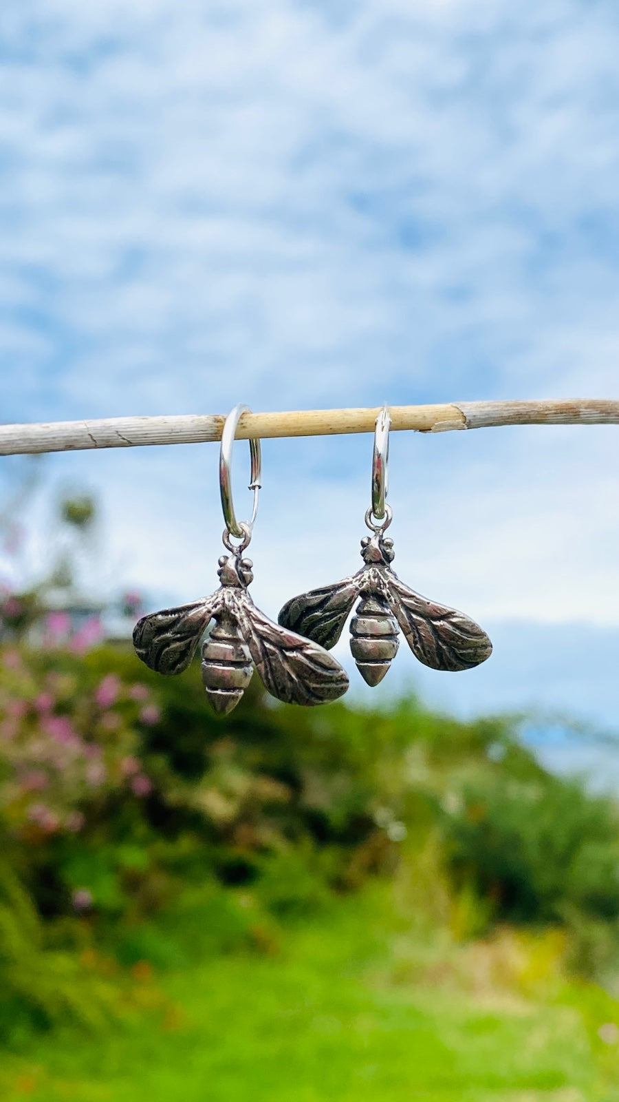 Aros Plata Abeja