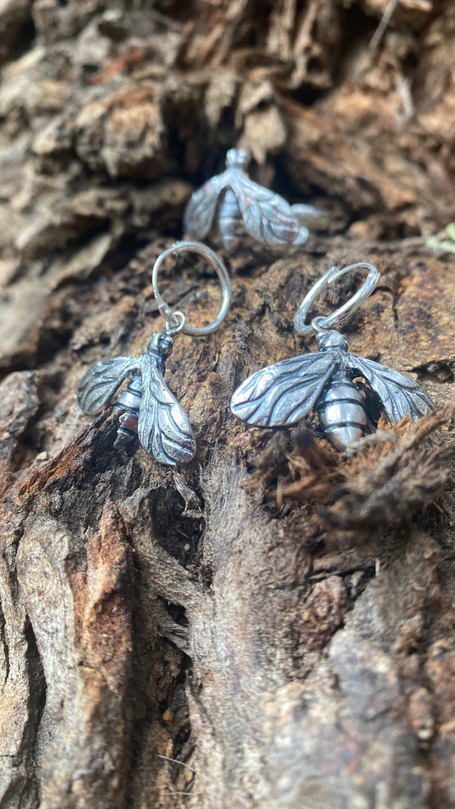 Aros Plata Abeja