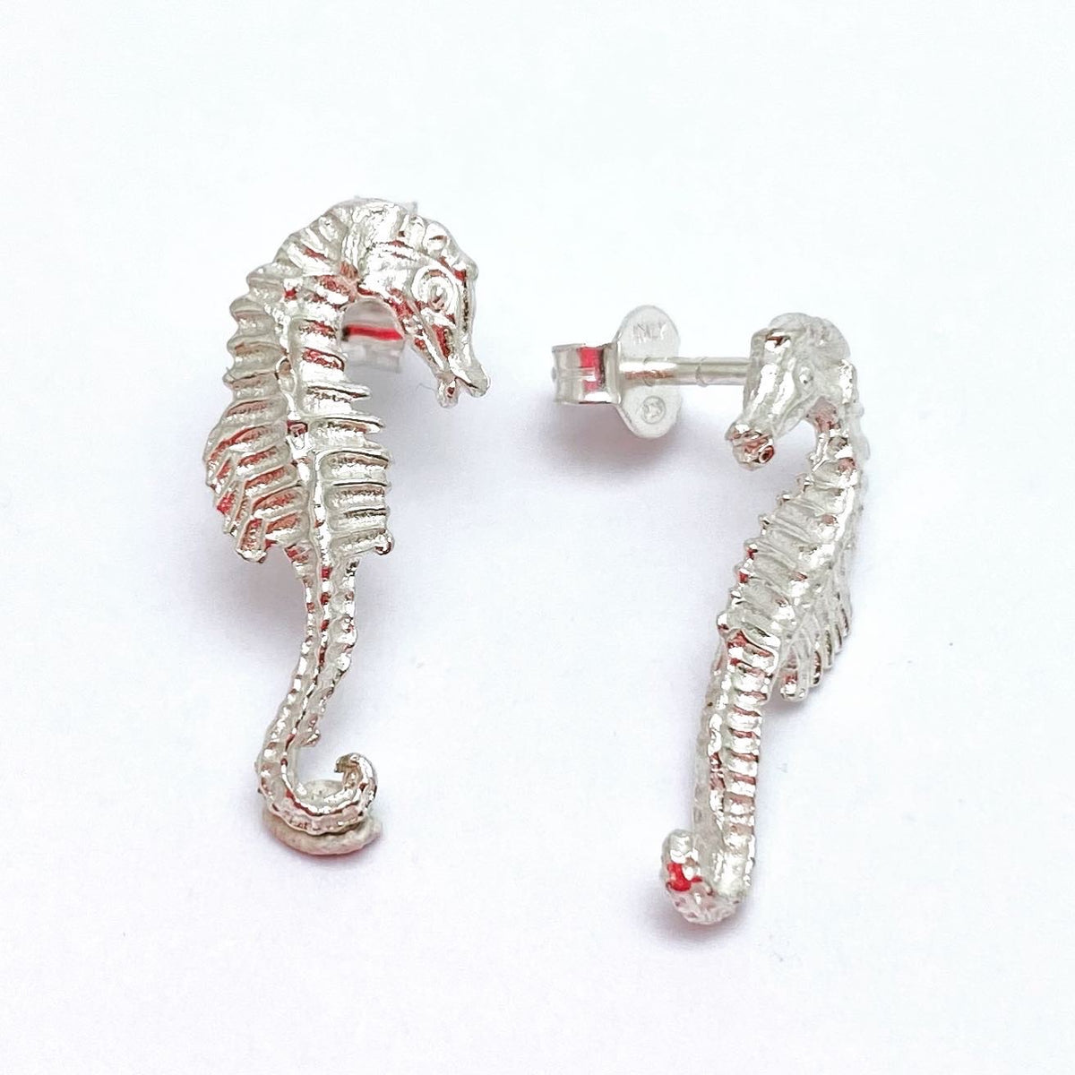 Aros Caballito de Mar en Plata 980 - Amuleto de Ma