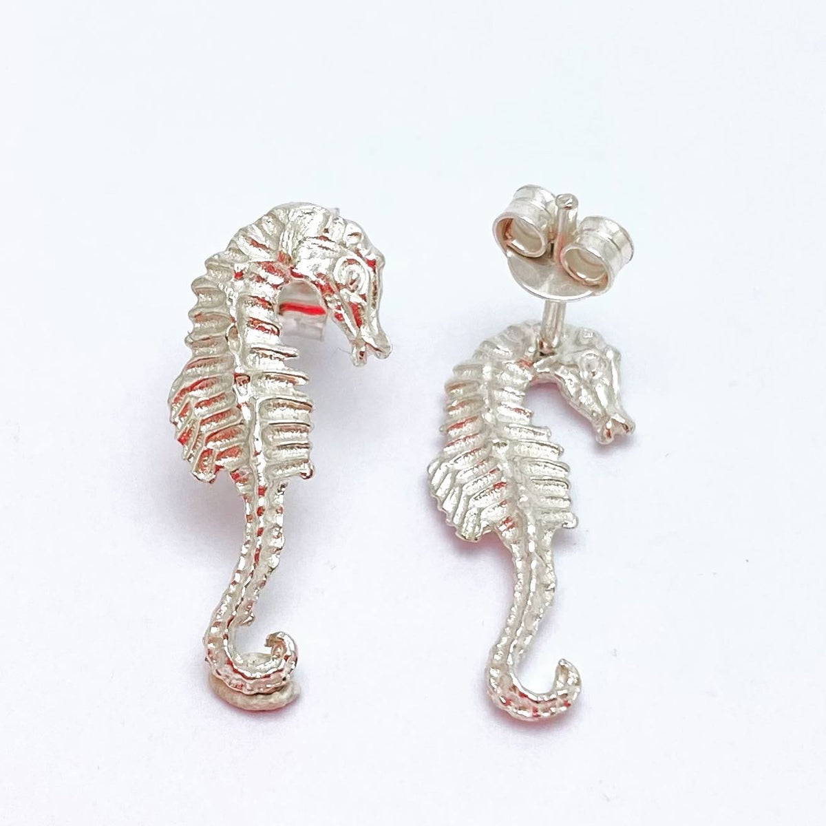 Aros Caballito de Mar en Plata 980 - Amuleto de Ma